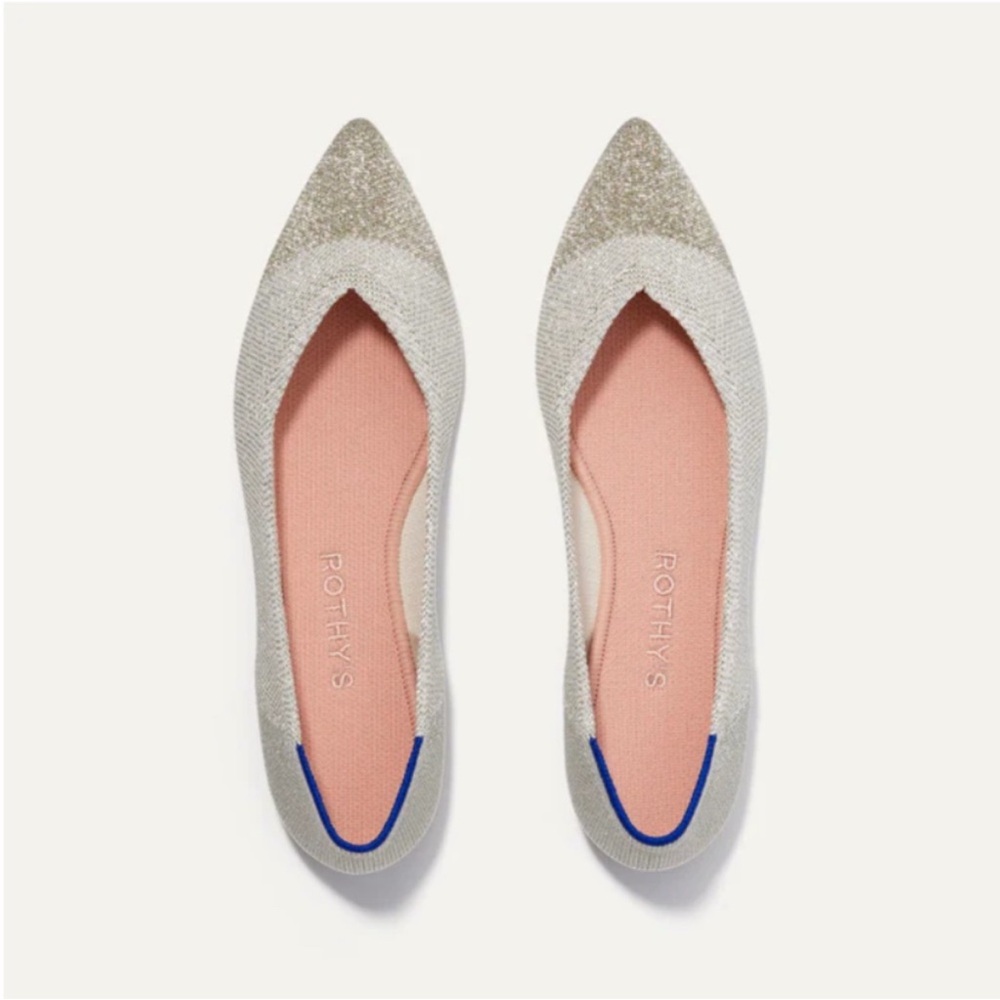 Rothy’s The Point in Diamond Metallic